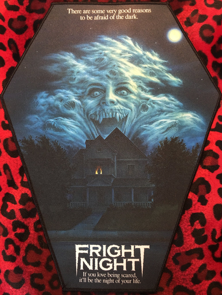 Fright Night Coffin Shaped Back Patch