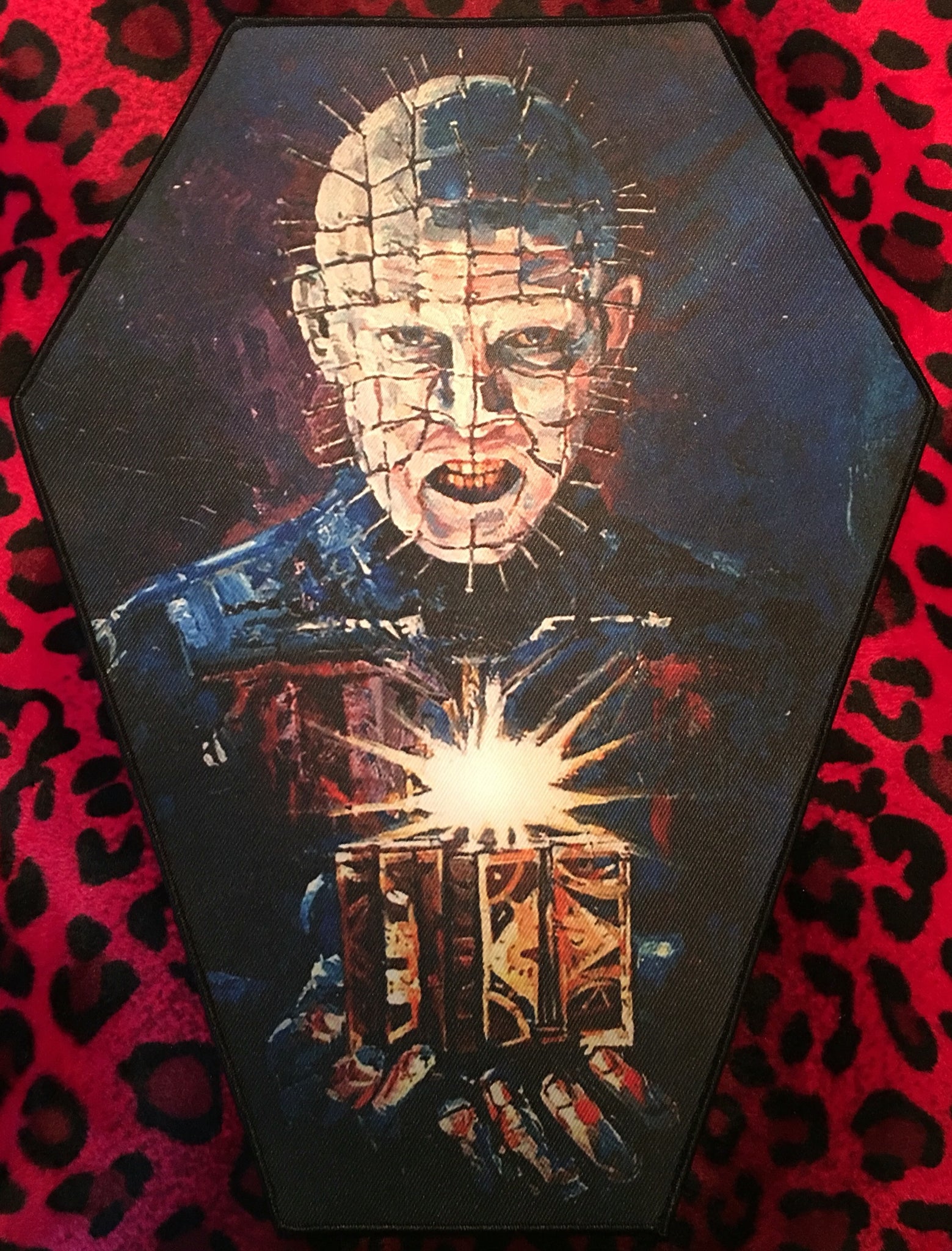 Hellraiser Pinhead Coffin Shaped Back Patch | Scream For Me Inc.