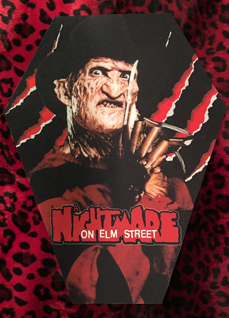 A Nightmare on Elm Street Coffin Shaped Back Patch