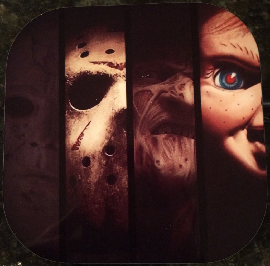 Slasher Horror Coasters (Set of 4)