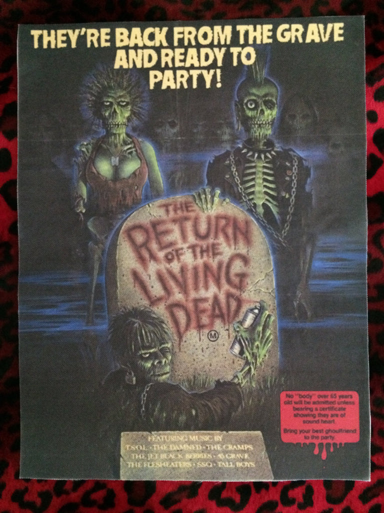 Return of the Living Dead Back Patch